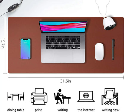 Waterproof PVC Desk Mat – Large Non-Slip Mouse & Keyboard Pad, Pink