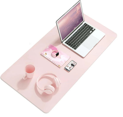 Waterproof PVC Desk Mat – Large Non-Slip Mouse & Keyboard Pad, Pink