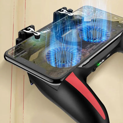 Pro Gaming Gamepad Dual Cooling Fan Enhanced Controls Ergonomic Grip For Cell Phone Bluetooth Devices