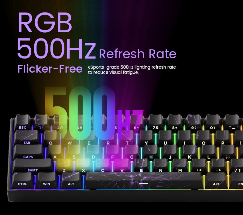 Akko MonsGeek FUN60 60% Mechanical Gaming Keyboard – Magnetic Switch, 8K ARGB
