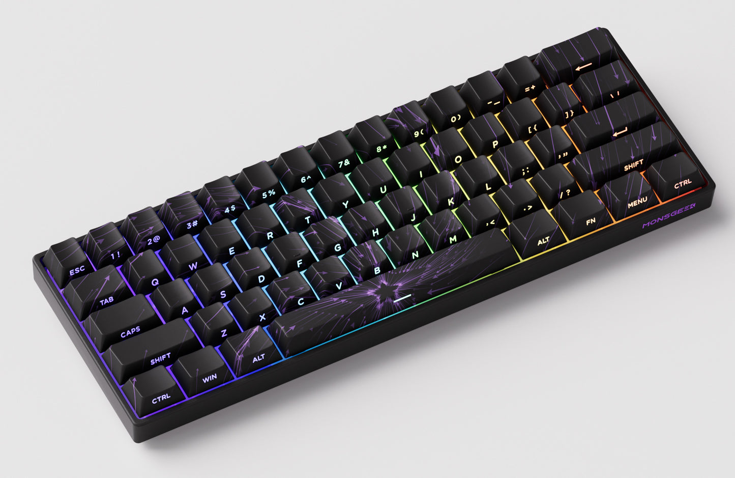 Akko MonsGeek FUN60 60% Mechanical Gaming Keyboard – Magnetic Switch, 8K ARGB