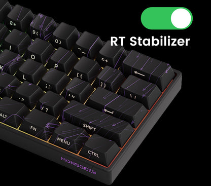 Akko MonsGeek FUN60 60% Mechanical Gaming Keyboard – Magnetic Switch, 8K ARGB