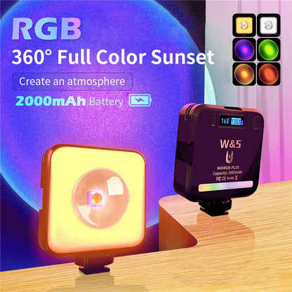 RGB LED Video Light – Magnetic Self-Lighting for Photography & Live Streaming