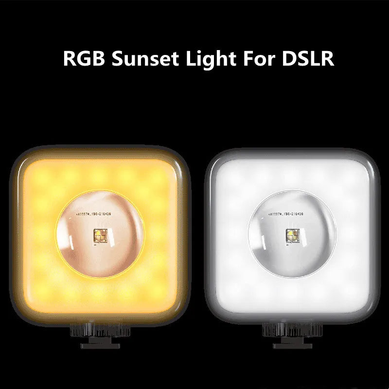 RGB LED Video Light – Magnetic Self-Lighting for Photography & Live Streaming