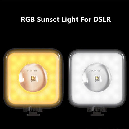RGB LED Video Light – Magnetic Self-Lighting for Photography & Live Streaming