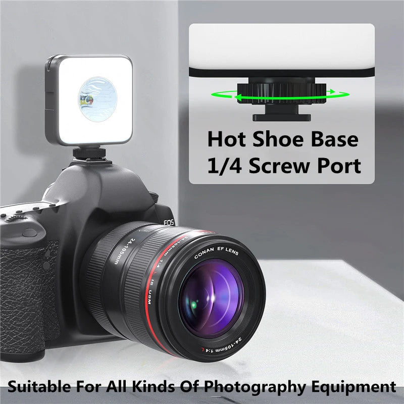 RGB LED Video Light – Magnetic Self-Lighting for Photography & Live Streaming