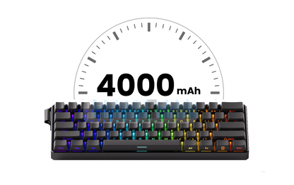 Akko MonsGeek FUN60 60% Mechanical Gaming Keyboard – Magnetic Switch, 8K ARGB
