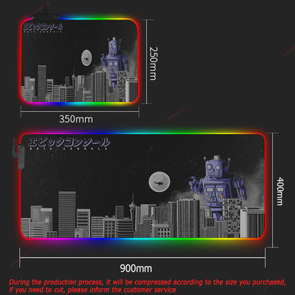 RGB DIY XXL Gaming Mouse Pad – Large Backlit Deskmat for PC