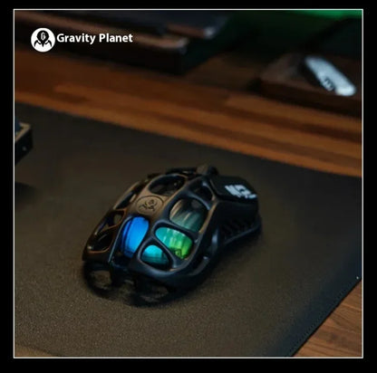 For GravaStar M1 M2 Gaming Mouse Magnesium Alloy Hollow Design Tri-Mode Wireless Wired Custom RGB Mice PC E-Sports Gifts