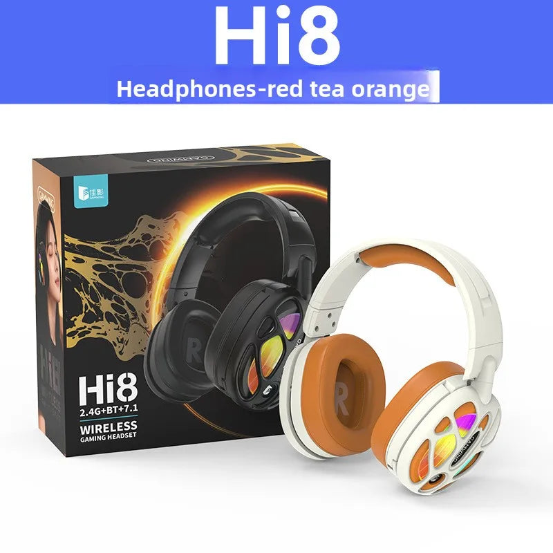New! Premium Wireless Gaming Headset with Hi - Fi sound & 3.5mm RGB for PC/PS. Wired option available.