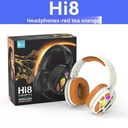 New! Premium Wireless Gaming Headset with Hi - Fi sound & 3.5mm RGB for PC/PS. Wired option available.