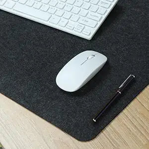 Felt Desk Mat – Large 31.5×15.7″ Mouse & Keyboard Pad, Dark Gray