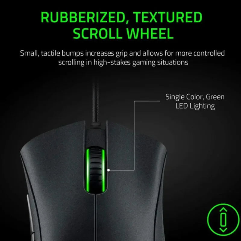 Razer DeathAdder Essential Wired Gaming Mouse – 6400 DPI, 5 Buttons