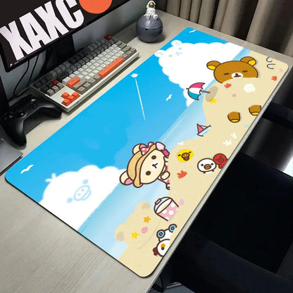 Large Mouse Pad Xxl Rilakkuma-es Mousepad Gamer Office Accessories Pc Cabinet Games Desk Mat Computer Desks Keyboard Gaming Mats