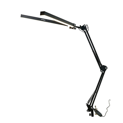 LED Desk Lamp with Rocker Arm – Adjustable, 10 Brightness Levels, 3 Lighting Modes