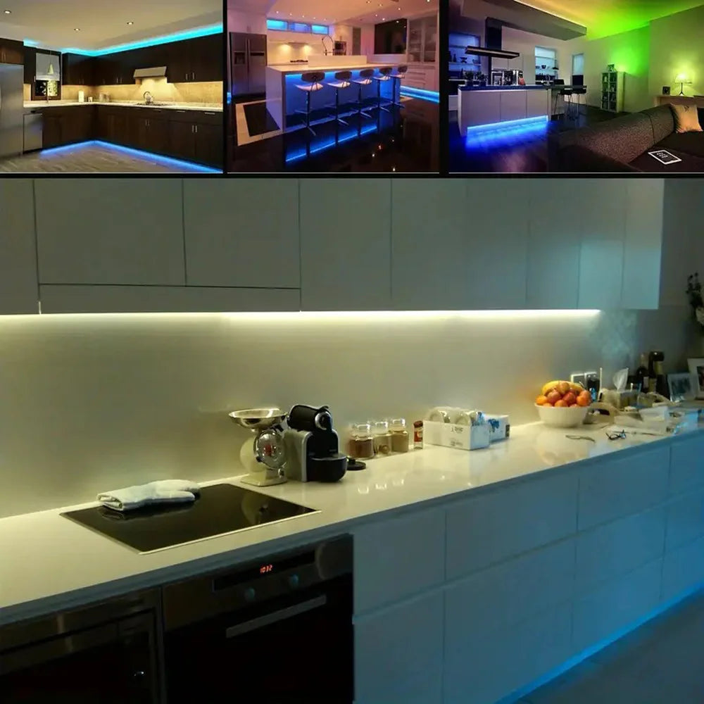 RGB USB LED Strip – App & 44-Key Remote, Perfect for Room & Gaming Decor