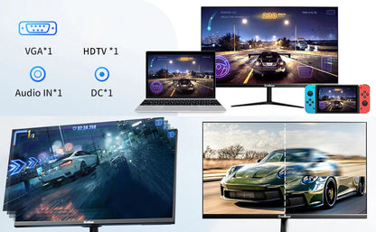 GreBear 27″ Full HD IPS Monitor – 75Hz, HDMI/VGA
