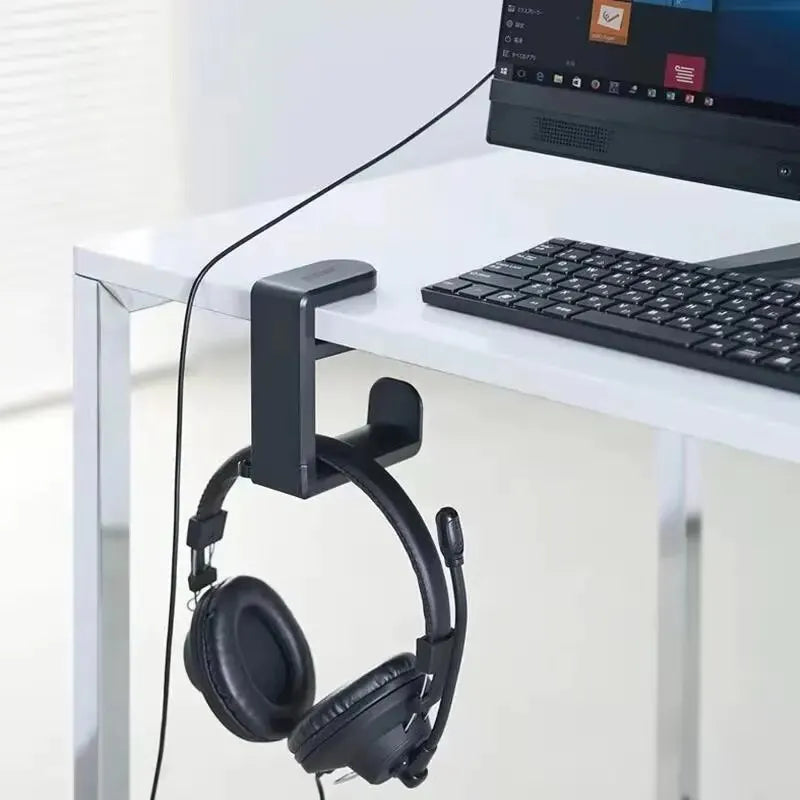 360° Rotating Headphone Stand – Desktop Headset Holder & Organizer