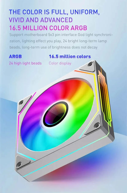 UPSIREN UF-1 PRISM 4 PRO 120mm ARGB PWM Cooling Fan