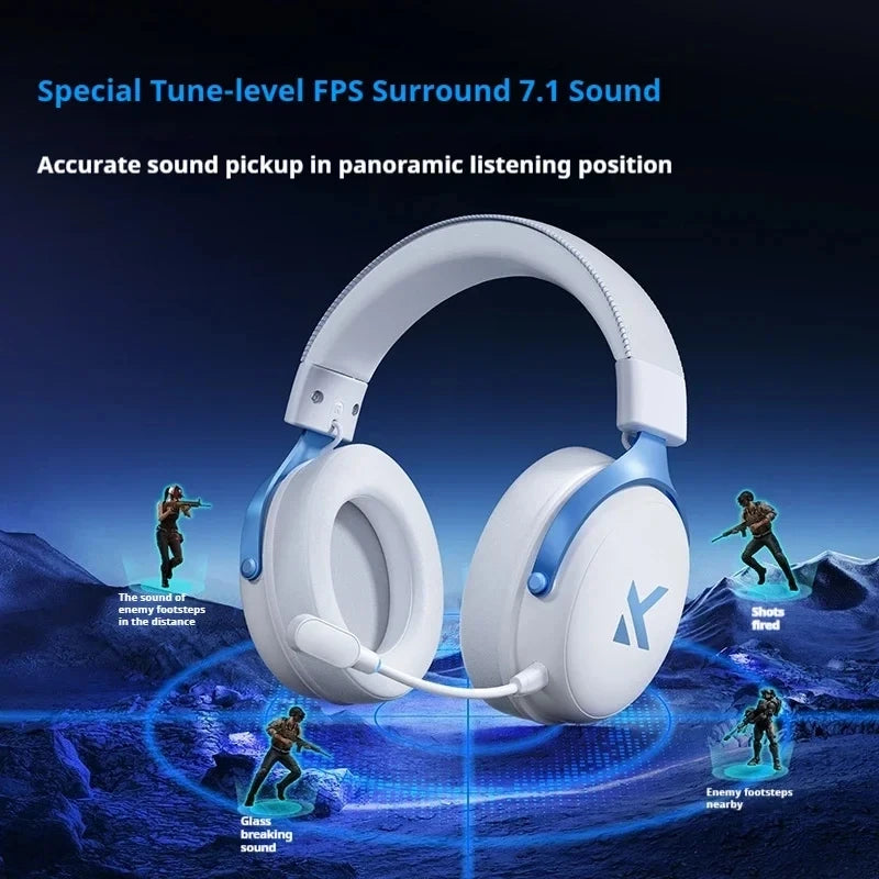 MCHOSE V9 PRO Wireless Gaming Headphones – 3-Mode Noise Reduction with Mic