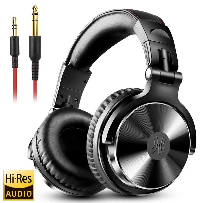 OneOdio Wired Professional Studio Headphones – DJ Over-Ear with Mic, Hi-Res