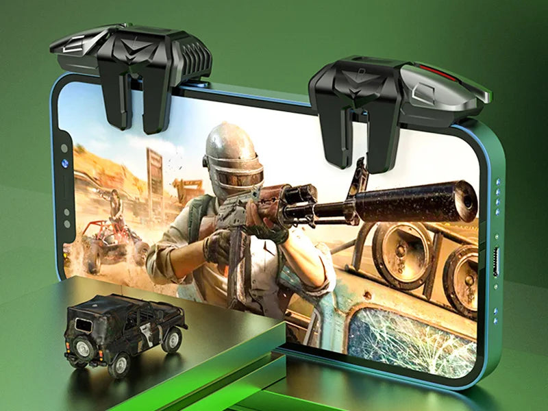 G21 Mobile Phone Game Trigger Gamepad Joystick 6-Finger Aim Shooting L1 R1 Key Button Game Fingertips For PUBG Game Controller