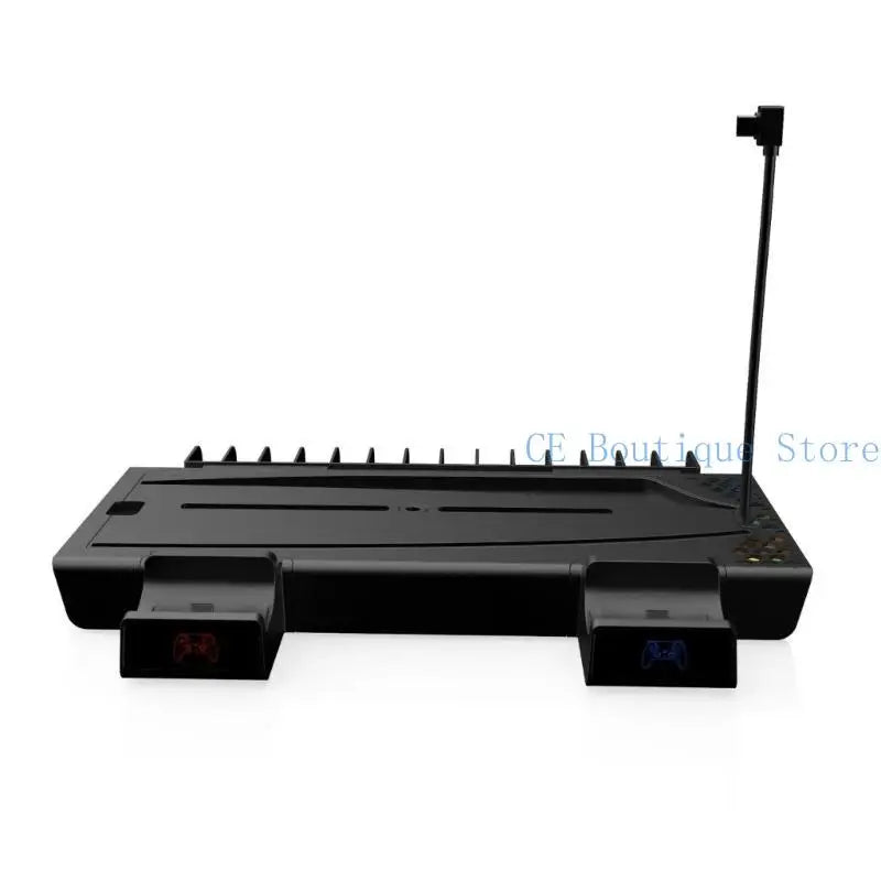 652F Cooling Fan with Controller Charging Plug LED Cooling Fan For Game Console