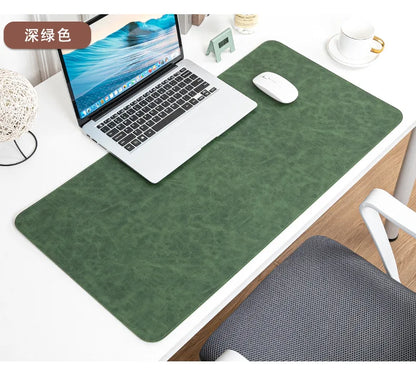 Waterproof PU Desk Pad – Large Non-Slip Mouse & Keyboard Mat, Easy to Clean