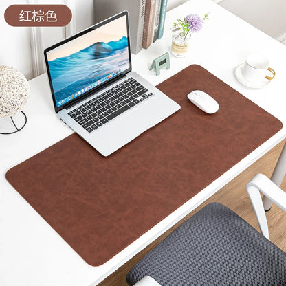 Waterproof PU Desk Pad – Large Non-Slip Mouse & Keyboard Mat, Easy to Clean