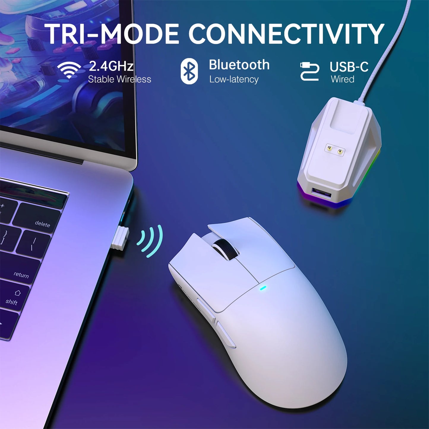 ATTACK SHARK X11 Wireless Gaming Mouse – RGB, 22K DPI, PAW3311 Sensor