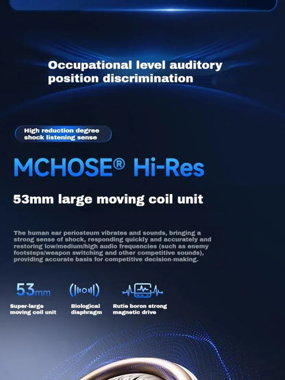 MCHOSE V9 PRO Wireless Gaming Headphones – 3-Mode Noise Reduction with Mic