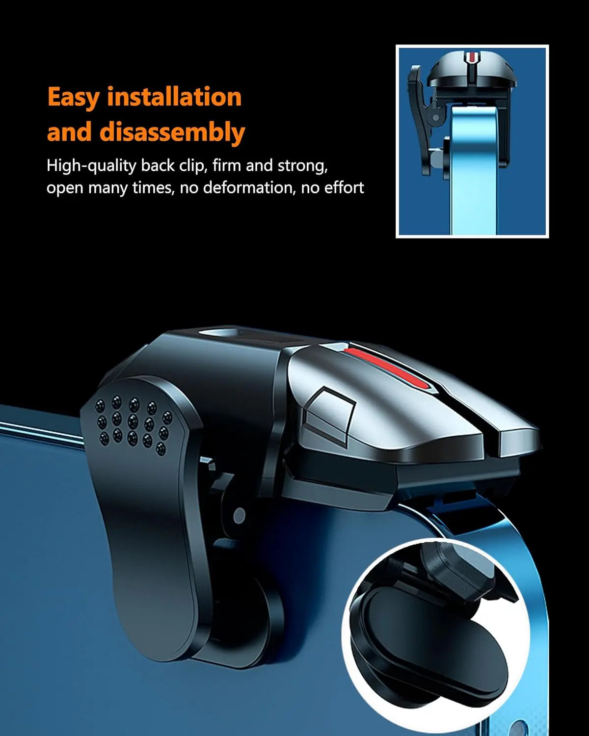 G21 Mobile Phone Game Trigger Gamepad Joystick 6-Finger Aim Shooting L1 R1 Key Button Game Fingertips For PUBG Game Controller