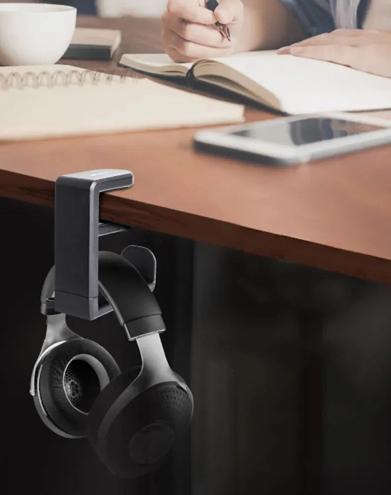 360° Rotating Headphone Stand – Desktop Headset Holder & Organizer