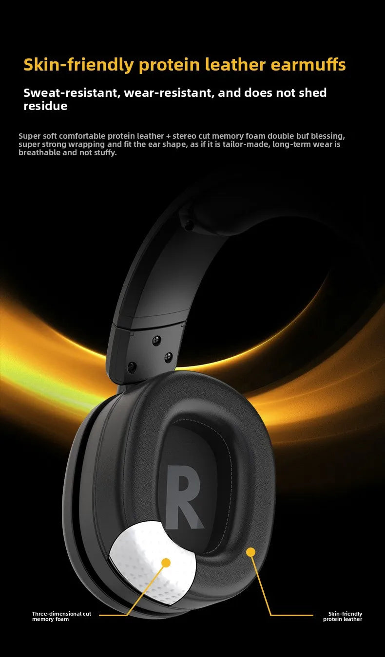 New! Premium Wireless Gaming Headset with Hi - Fi sound & 3.5mm RGB for PC/PS. Wired option available.