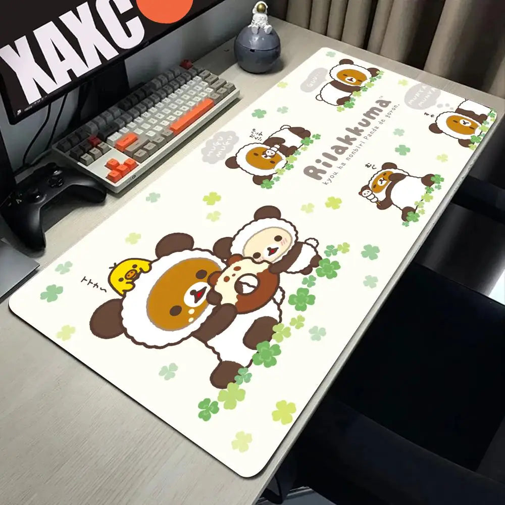 Large Mouse Pad Xxl Rilakkuma-es Mousepad Gamer Office Accessories Pc Cabinet Games Desk Mat Computer Desks Keyboard Gaming Mats