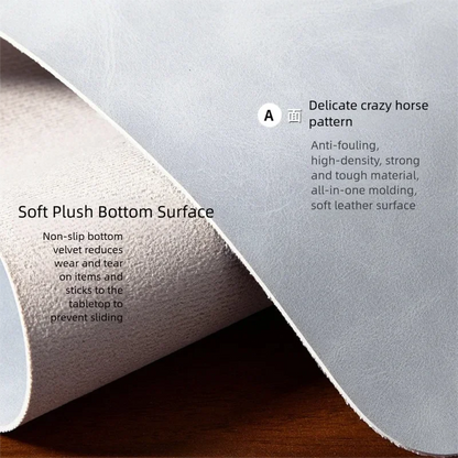 Waterproof PU Desk Mat Set – Large Non-Slip Mouse & Keyboard Pads with Wrist Rest