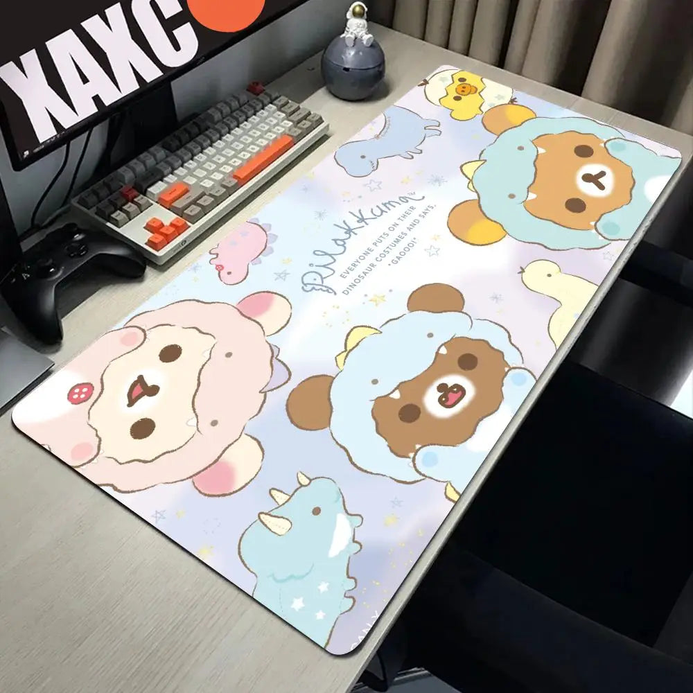 Large Mouse Pad Xxl Rilakkuma-es Mousepad Gamer Office Accessories Pc Cabinet Games Desk Mat Computer Desks Keyboard Gaming Mats