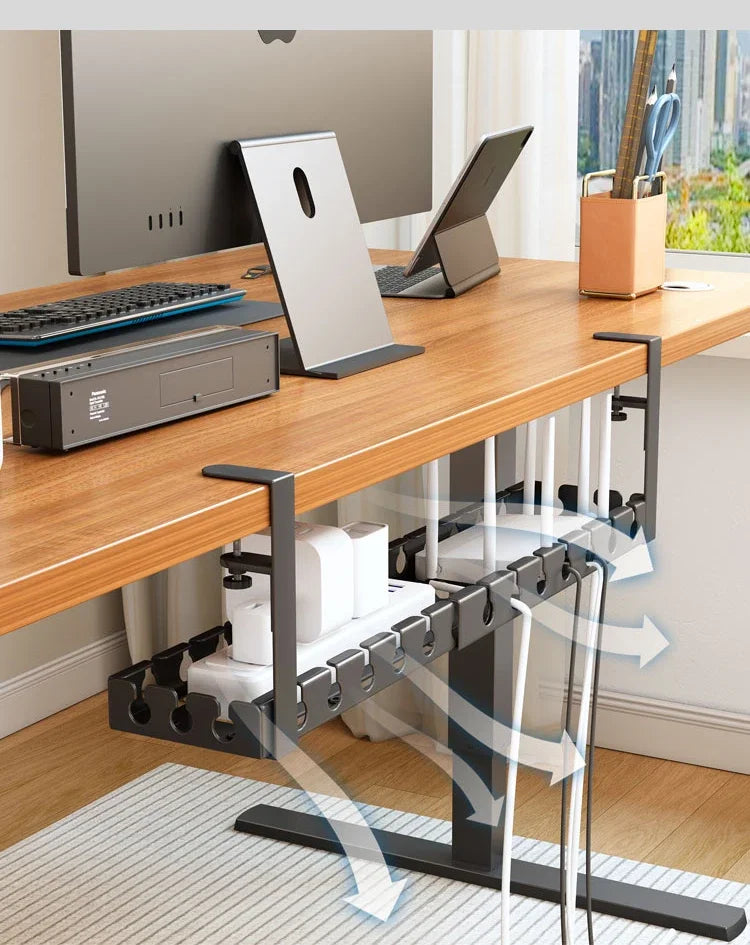 Desk Cable Management Tray – Wire Organizer for PC & Charging Cords