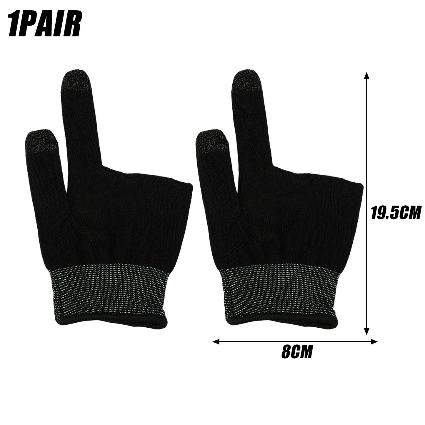 Sweat-Proof Game Gloves Luminous Finger Sleeve Breathable Finger Cots Cover Sensitive Mobile Touch Glove for PUBG Phone Games