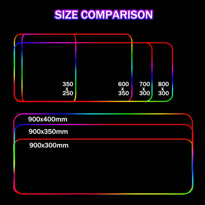 RGB DIY XXL Gaming Mouse Pad – Large Backlit Deskmat for PC