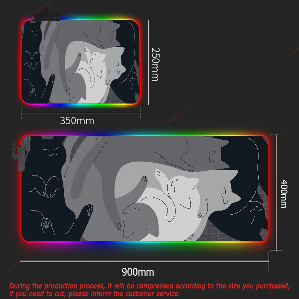 RGB DIY XXL Gaming Mouse Pad – Large Backlit Deskmat for PC