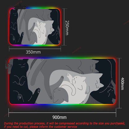 RGB DIY XXL Gaming Mouse Pad – Large Backlit Deskmat for PC