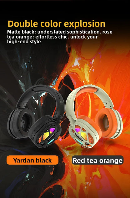 New! Premium Wireless Gaming Headset with Hi - Fi sound & 3.5mm RGB for PC/PS. Wired option available.