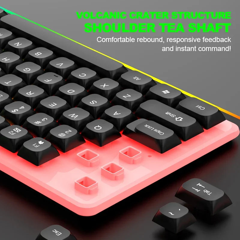 NG GTX350 RGB Gaming Keyboard & Mouse Combo – Wired, Black