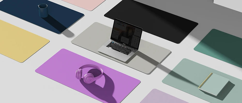 Waterproof PVC Desk Mat – Large Non-Slip Mouse & Keyboard Pad, Pink