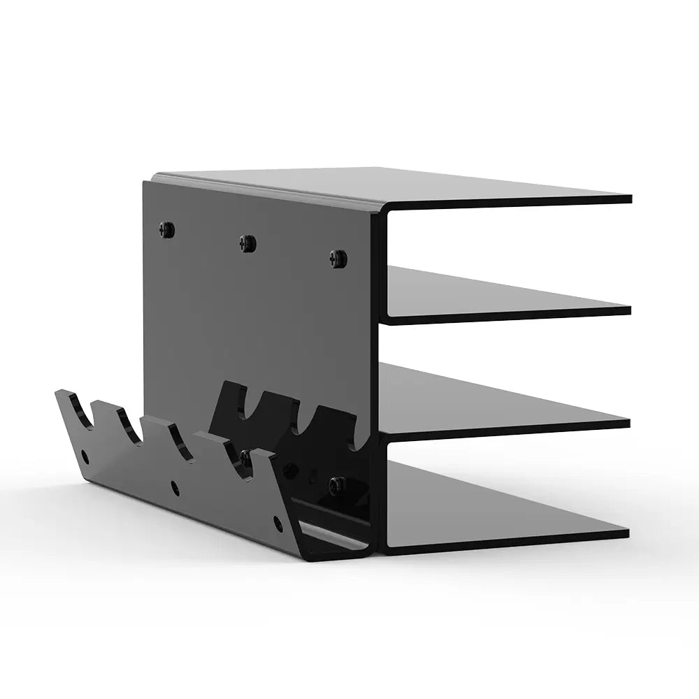 Keyboard Mouse Desktop Organizer Acrylic 3 Tier Stand Frame Shelf Lightweight Keyboard Storage Tool For Study Room Exhibition