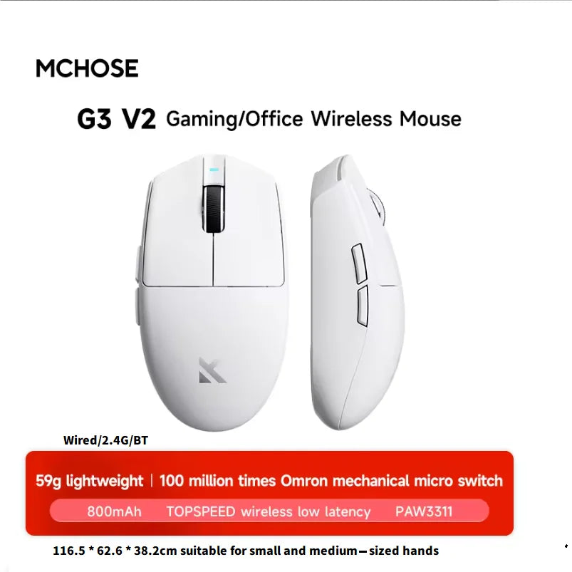 MCHOSE V9 PRO Wireless Gaming Headphones – 3-Mode Noise Reduction with Mic