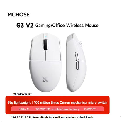 MCHOSE V9 PRO Wireless Gaming Headphones – 3-Mode Noise Reduction with Mic