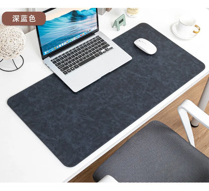 Waterproof PU Desk Pad – Large Non-Slip Mouse & Keyboard Mat, Easy to Clean