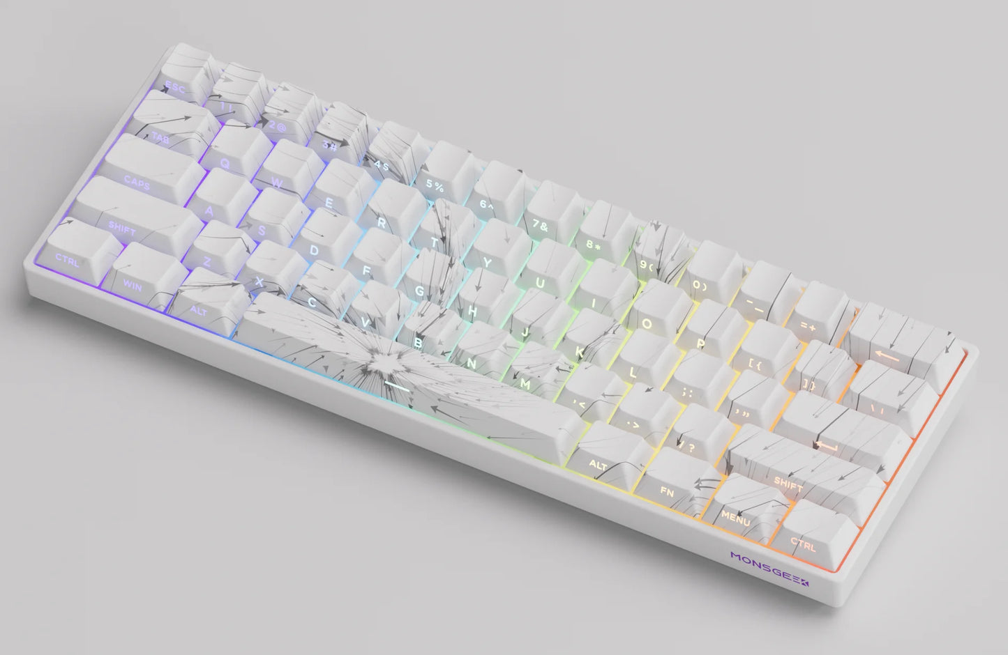 Akko MonsGeek FUN60 60% Mechanical Gaming Keyboard – Magnetic Switch, 8K ARGB